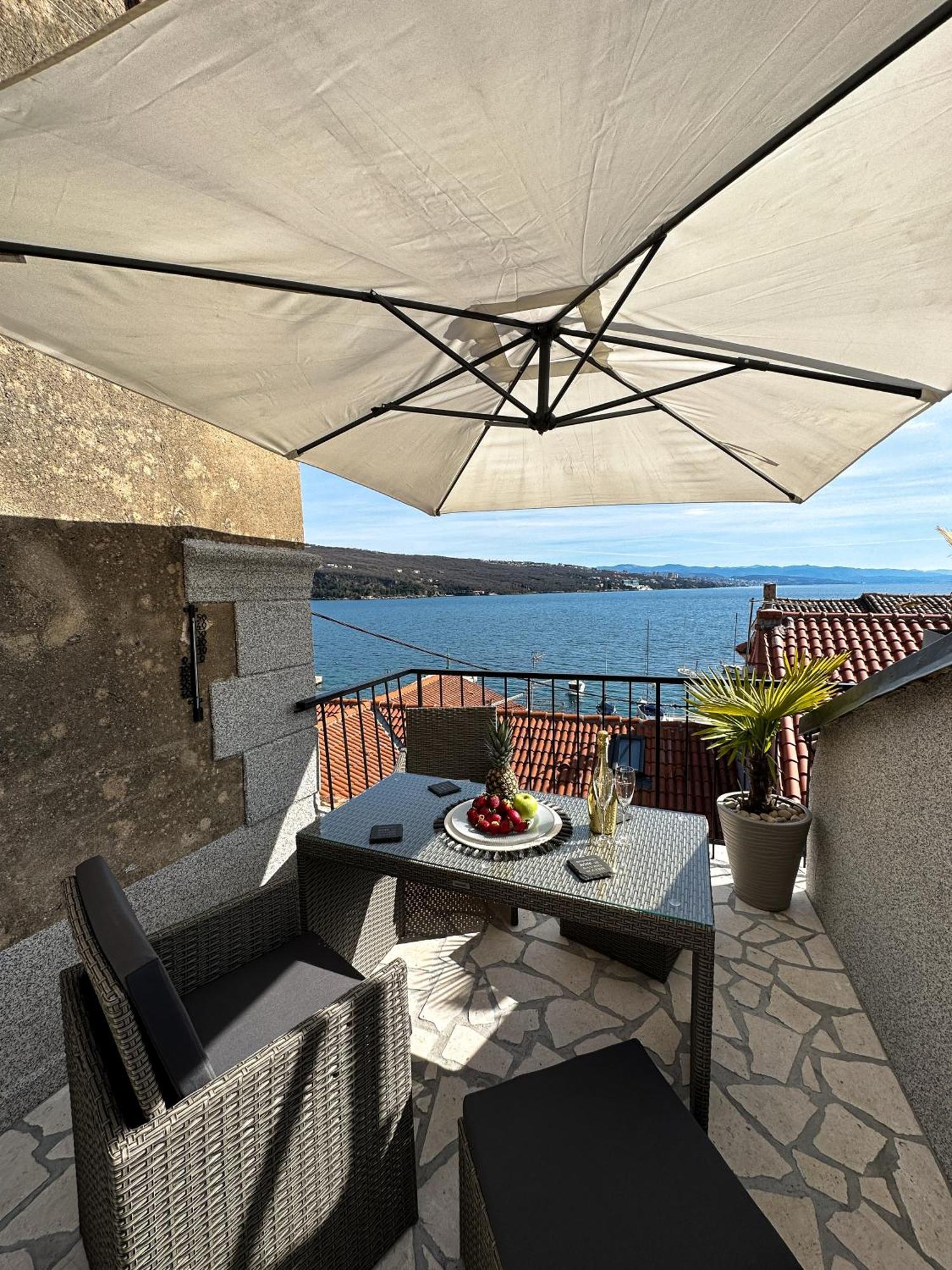 Villa Volos Apartment Karmen With Roof Terrace, Sea View, Free Private Parking Опатія Екстер'єр фото
